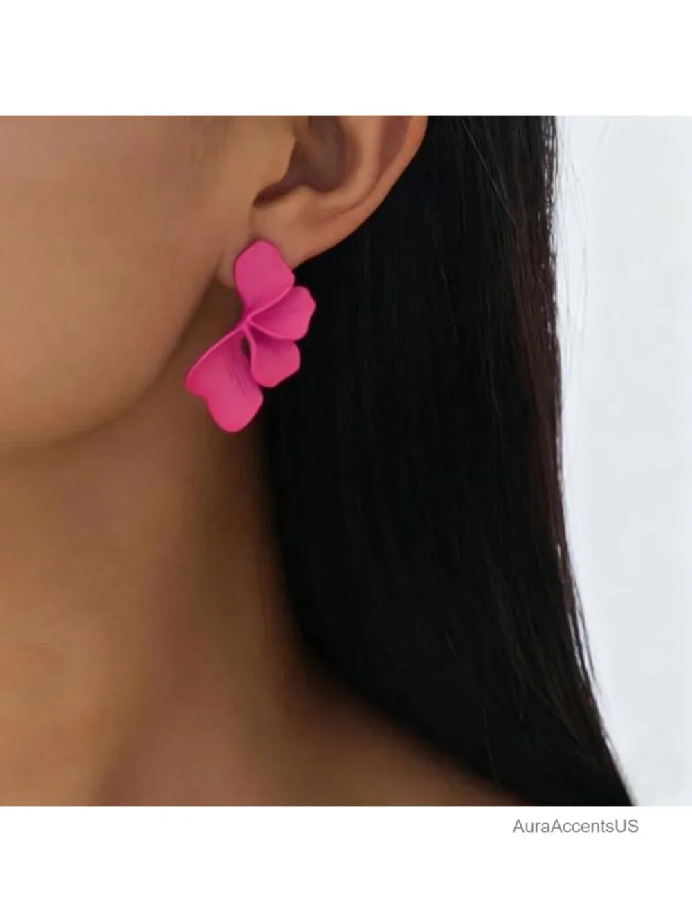 Chunky Statement Earrings for Women Large Floral Ginkgo Leaf Dangle Drop